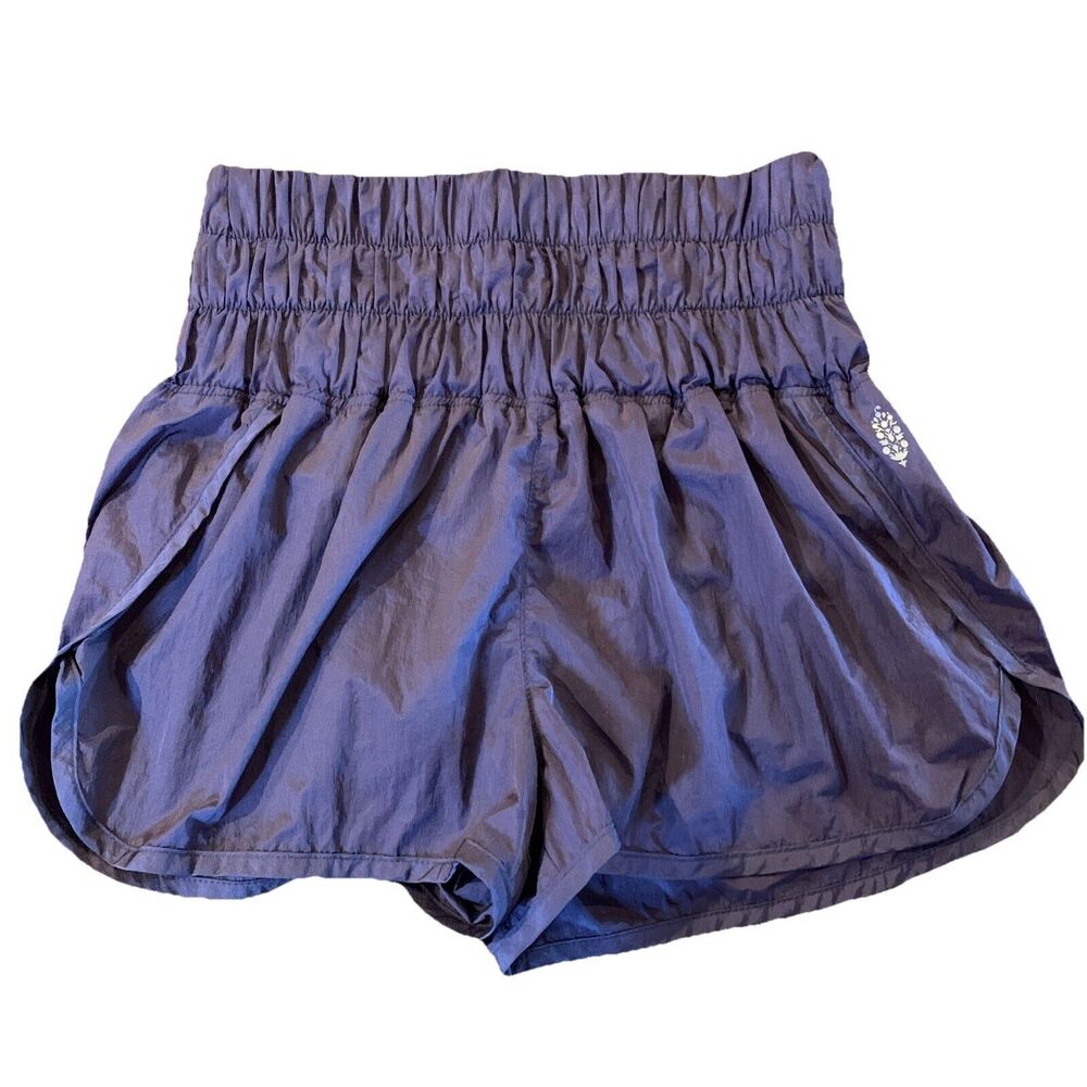 Free People Movement Gym Shorts Small/P Dark Purple High Rise Lined FP Run Clean